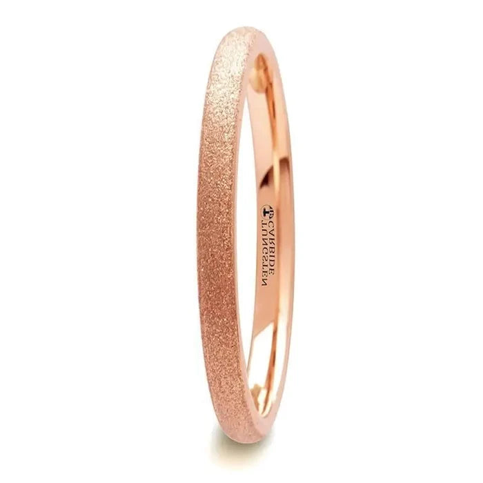 2mm Rose Gold Plated