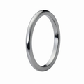 The Halo Tungsten High Polished Dome Slim Width Band - 2mm