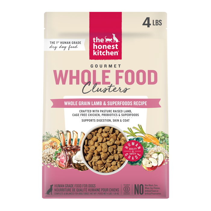The Honest Kitchen Whole Grain Lamb Clusters Dry Dog Food