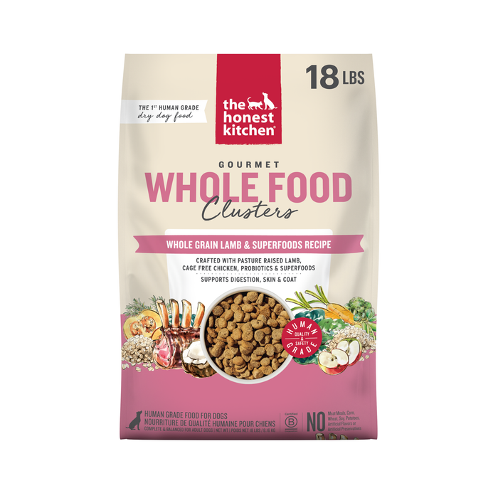 The Honest Kitchen Whole Grain Lamb Clusters Dry Dog Food