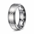 The Kells Celtic Knot Men's Tungsten Wedding Band with Polished Finish | 8mm