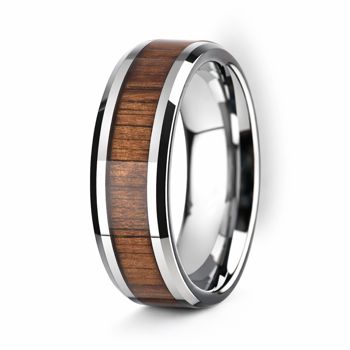 The Koa Bond His and Hers Tungsten and Koa Wood Wedding Rings l 5mm or 8mm
