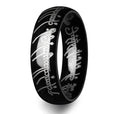 The LOTR Lord of the Rings Black Tungsten The One Engraved Sauron's Band -8mm