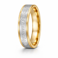 The Love Titanium Two-Toned "Forever Love" Ring-6mm