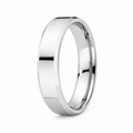 The Lumis Tungsten Carbide Wedding Ring Beveled Edges and Polished Finish-7mm