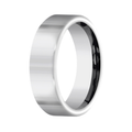 The Reflector Men's Tungsten Flat Profile Polished Ring 7mm