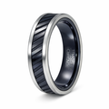 The Starship Tungsten and Black Ceramic 7mm Ring