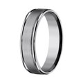 The Washington Men's Tungsten Ring Satin Center Polished Edges 6mm