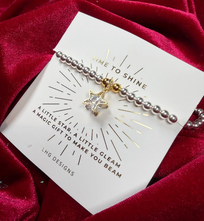 Time to Shine Crystal Star Bracelet