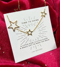 Time to Shine Multi Star necklace