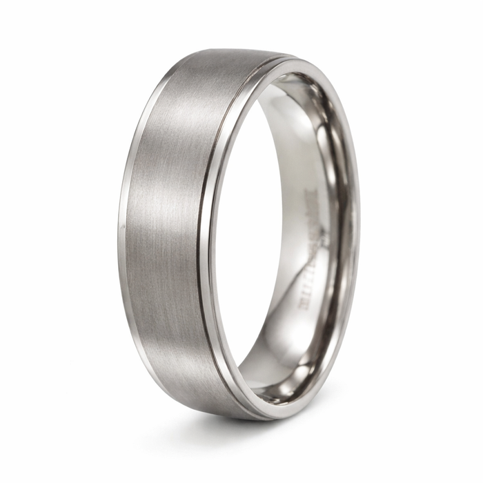 Titanium Wedding Band for Men, Classic Domed Profile | 8mm