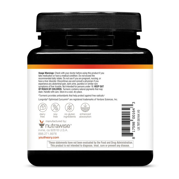TBT.00164.BTL Total Body Turmeric Product Image - Back