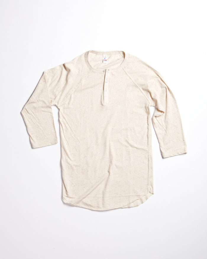 Tri-Blend Basic Henley Natural