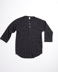 Tri-Blend Basic Henley Onyx