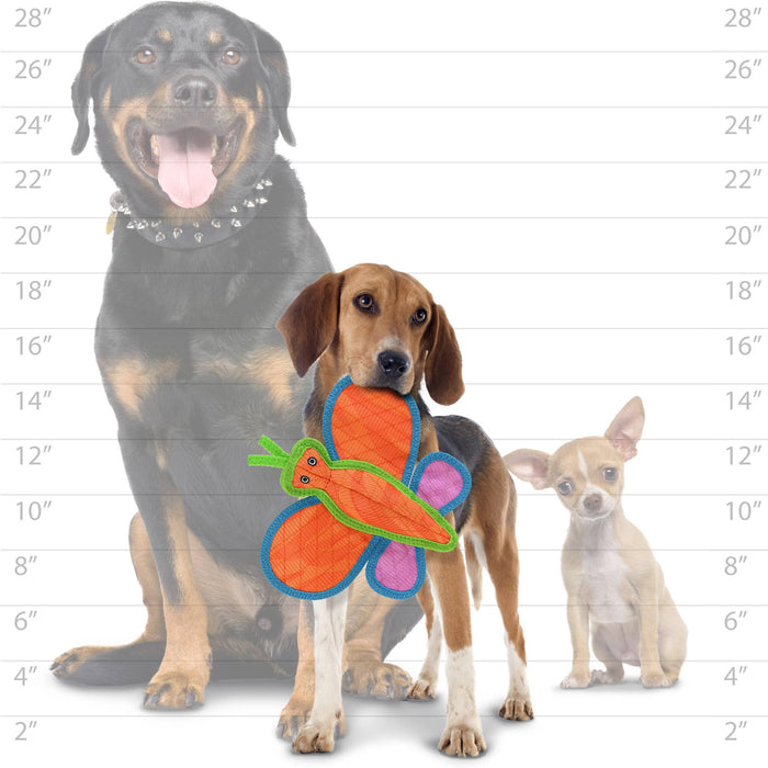Tuffy Dog Toys - VIP Products - DuraForce Butterfly - Durable, Squeaky Dog Toy