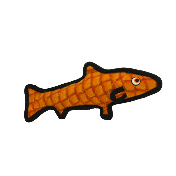 Tuffy® Ocean Creature Original Trout Orange Dog Toy