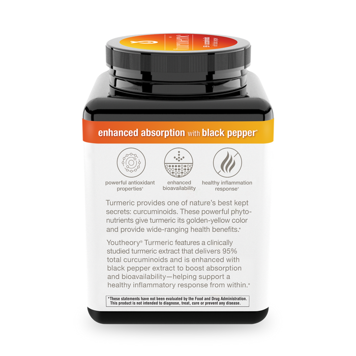 TX.92067.COS.MC Youtheory Turmeric Extra Strength 2250 mg Bottle Left Side
