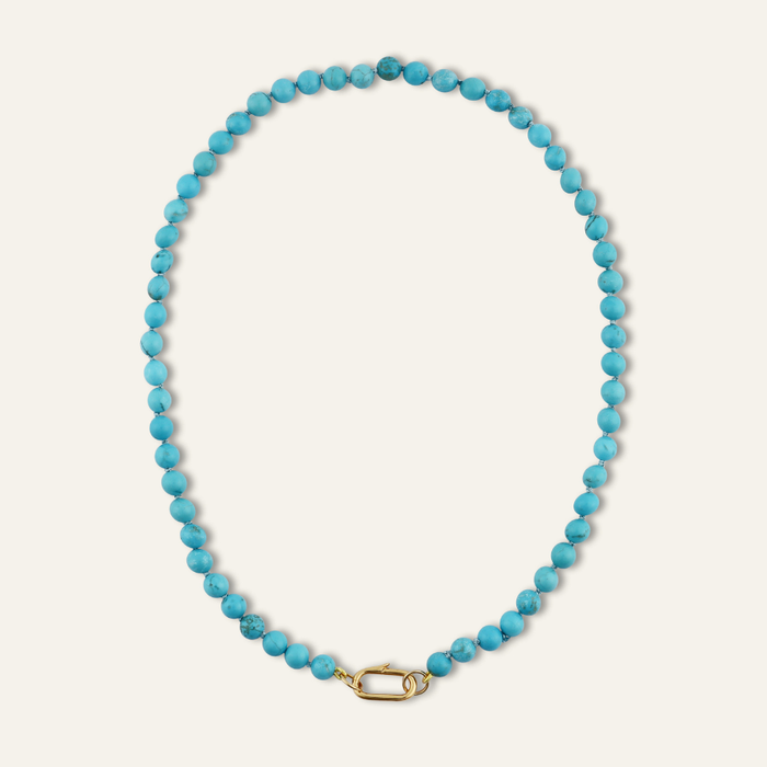 Turquoise Knotted Gemstone Strand