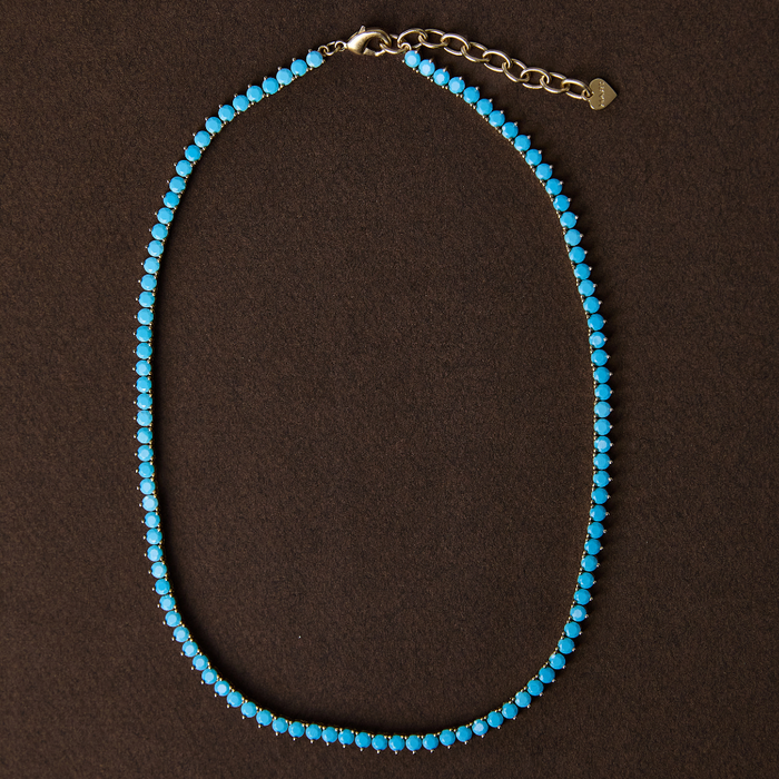 Turquoise Tennis Necklace