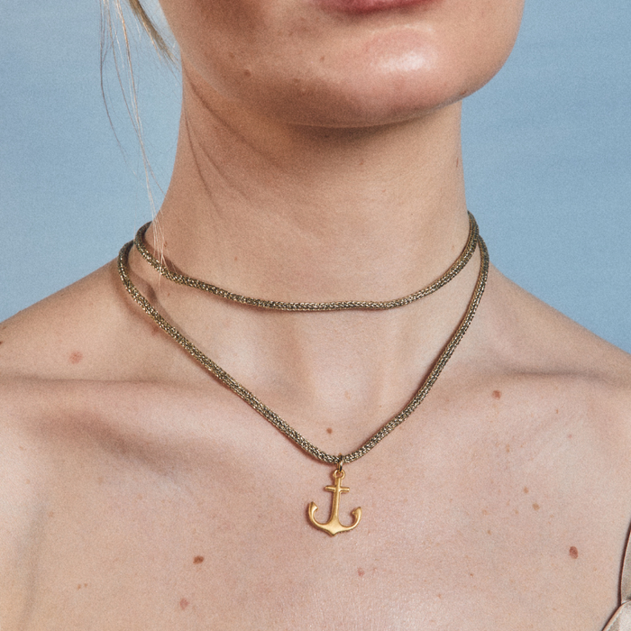 Two-Toned Anchor Charm
