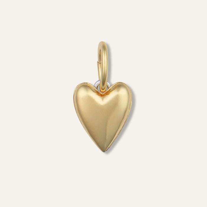 Two-Toned Heart Charm