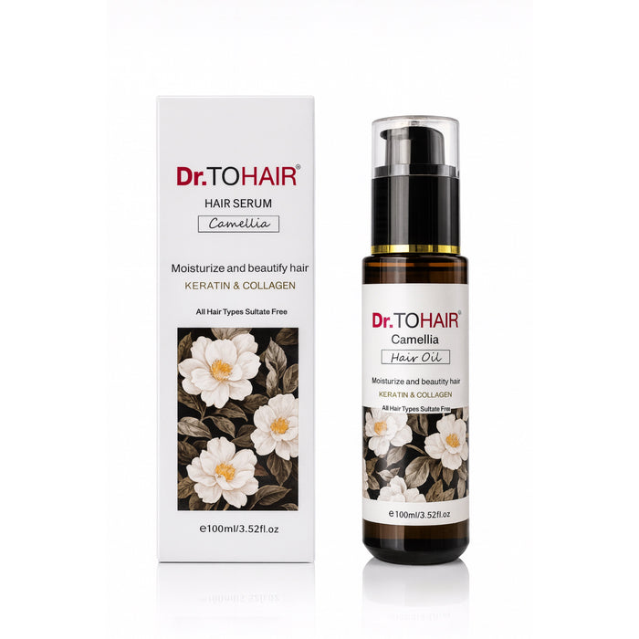 Ulei de păr Dr. TOHAIR Camellia – Keratină & Colagen, 100 ml