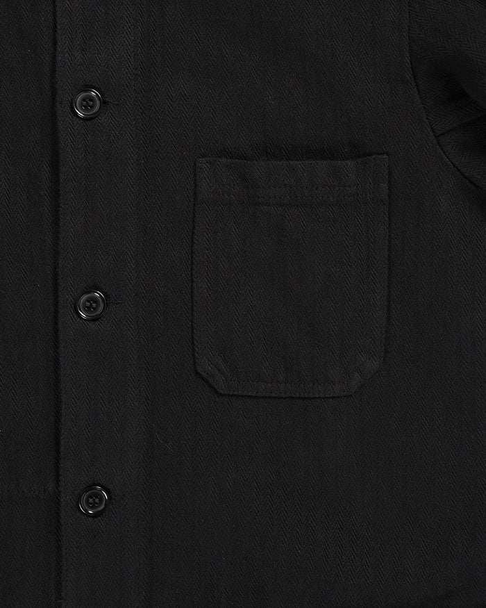 Vetra Work Jacket Overdyed Black Herringbone