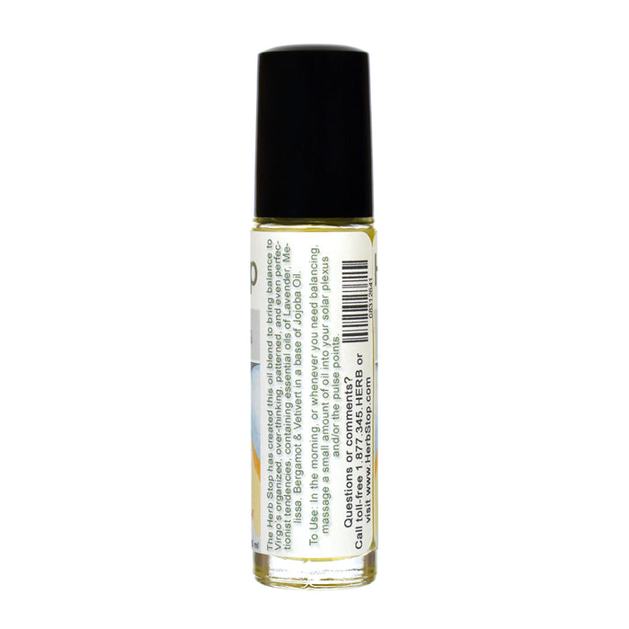 Virgo Astrological Aromatherapy Essential Oil Roll-On - Back