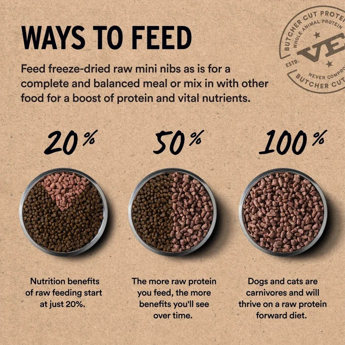 Vital Essentials Freeze-Dried Cat Crunchy Micro Nibs - Salmon & Tuna