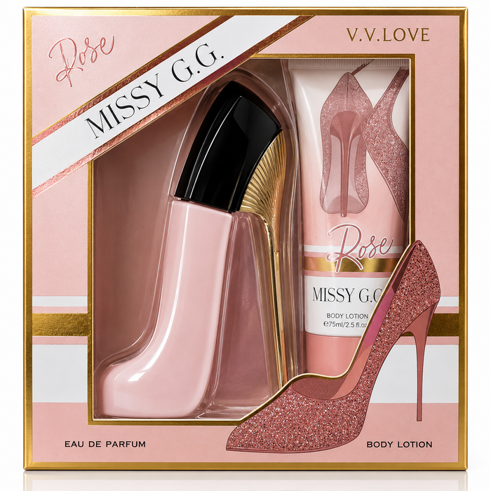 V.V.LOVE ROSE MISSY G.G. GIFT SET Eau de Parfum + Body Lotion.