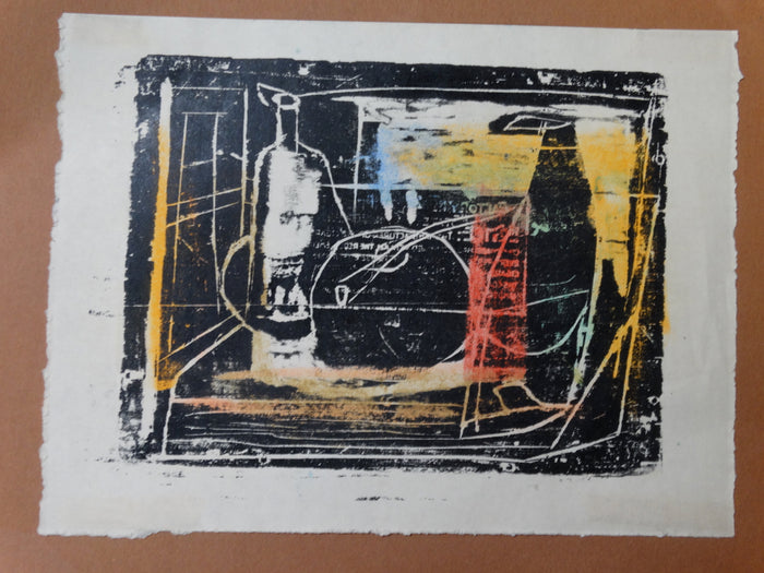 Walt Peregoy: Still Life Block Print P2499