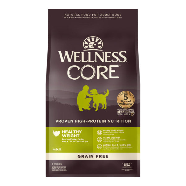 Wellness CORE Natural Grain Free Reduced Fat Weight Management Turkey & Chicken Recipe Dry Dog Food