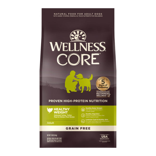 Wellness CORE Natural Grain Free Reduced Fat Weight Management Turkey & Chicken Recipe Dry Dog Food