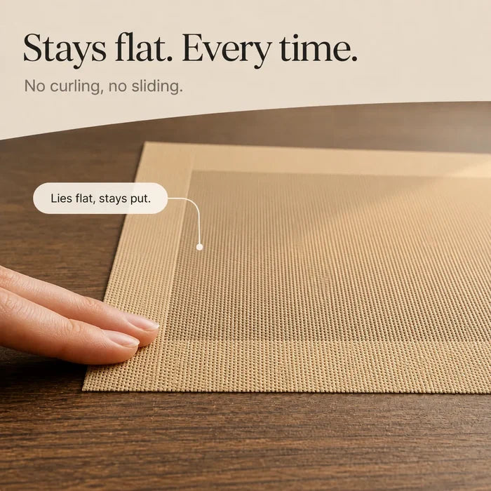 Wovella – Woven Vinyl Placemats, Set Of 4
