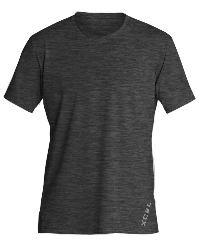 Xcel Mens Short Sleeve Heathered Ventx Rashvest