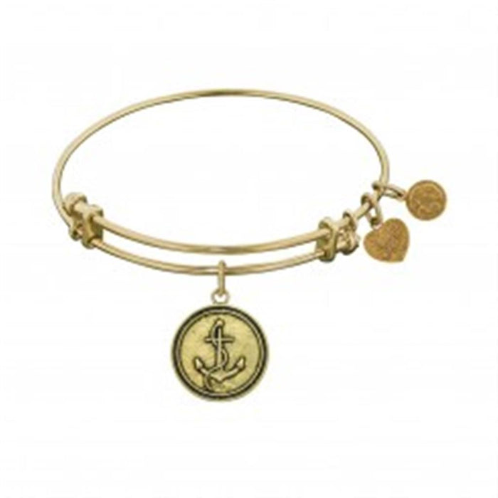 Yellow Eco-Friendly Antique 'Angelica' Anchor Bracelet