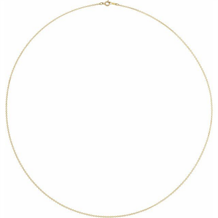Yellow Gold Filled 18 Inches Cable Chain