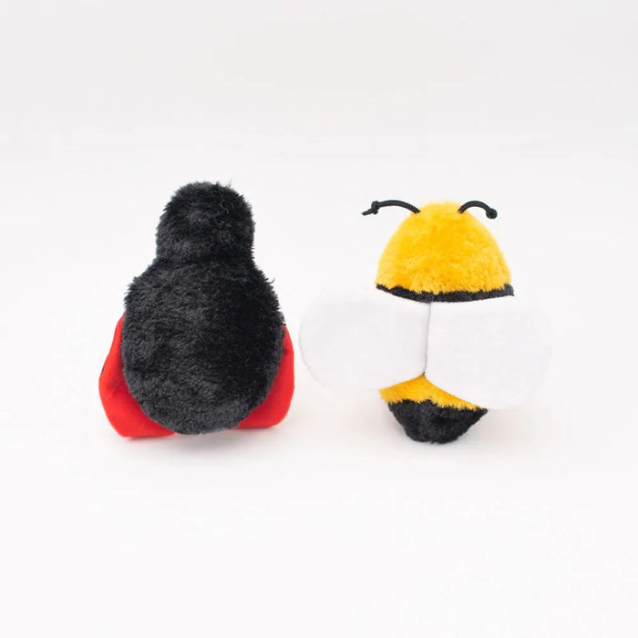 Zippy Paws Crinkle 2-Pack (Bee and Ladybug) Dog Toys