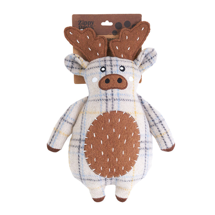 Zippy Paws ecoZippy Cotton Cuddler Moose Dog Toy