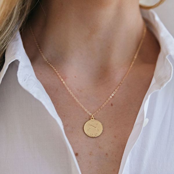 Zodiac Coin Necklace