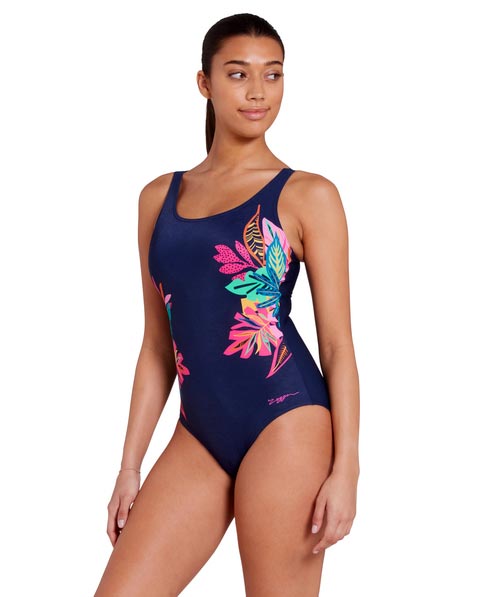 Zoggs Womens Adjustable Scoopback One Piece - Kuringai
